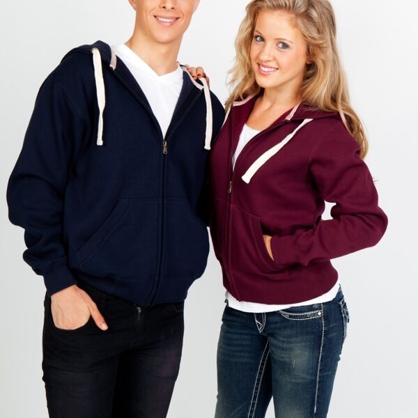 Ramo - Mens Brushed Heavy Zip Fleece Hoodie Thumbnail